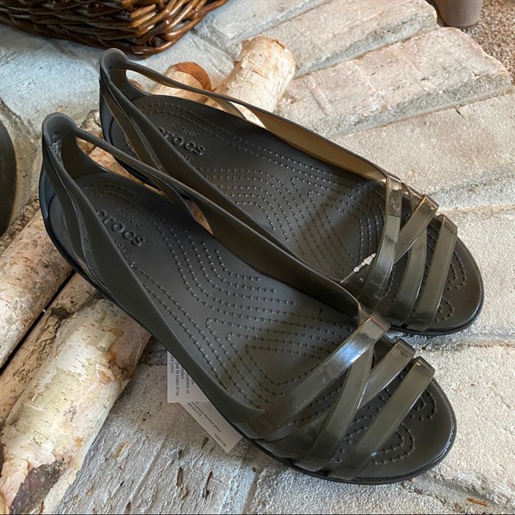 CROCS | Shoes | Crocs Womens Isabella Huarache 2 Flat Sandal Nwt | Poshmark
